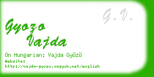 gyozo vajda business card